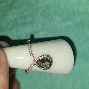 Girl Boss Unicorn Lab Created Purple Rainbow Topaz Rose GoldPlating Size 7 FP 45